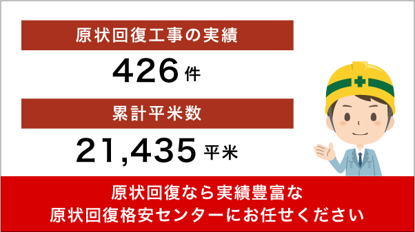 原状回復工事の実績